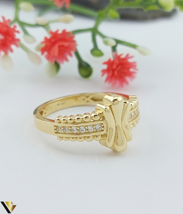 Inel Aur 14k, Cubic zirconia [2]