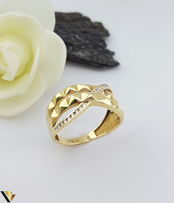 Inel Aur 14k, Cubic zirconia [1]