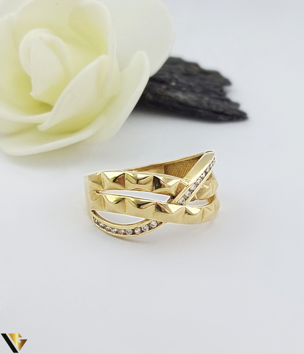 Inel Aur 14k, Cubic zirconia [2]