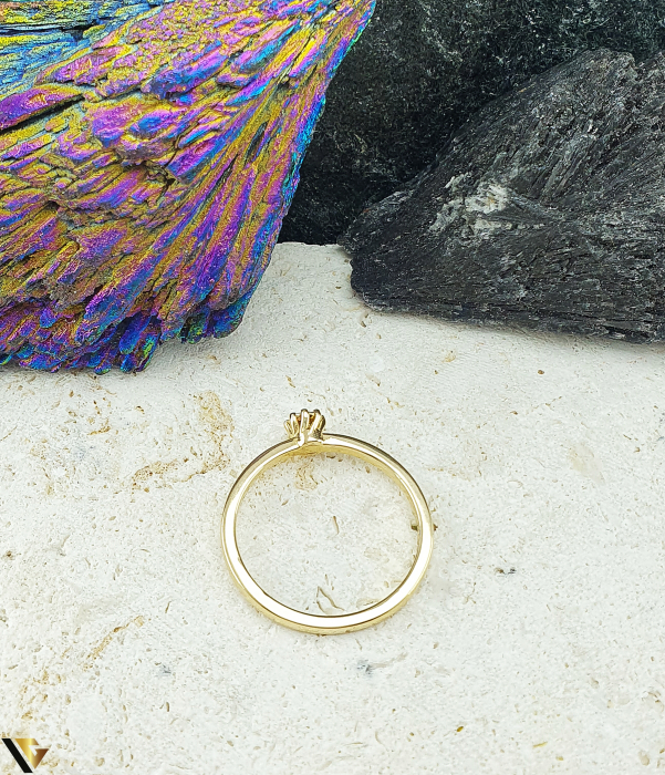 Inel Aur 14k, Diamant 0.04 ct [3]