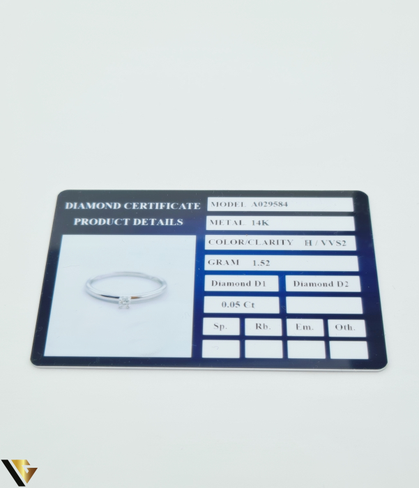 Inel Aur 14k, Diamant 0.05 ct [4]