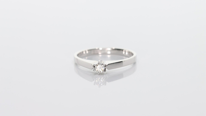 Inel Aur 14k, Diamant 0.10 ct [2]