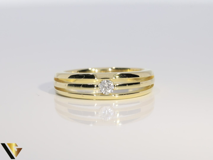 Inel Aur 14k, Diamant 0.13 ct [2]