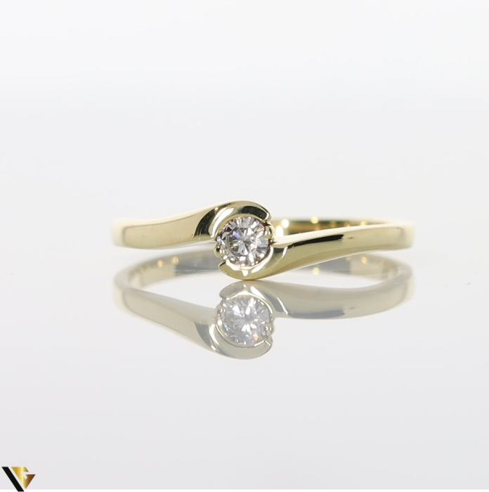 Inel Aur 14k, Diamant 0.15 ct [2]