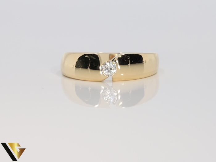 Inel Aur 14k, Diamant 0.15 ct [2]