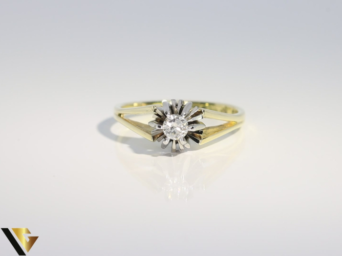 Inel Aur 14k, Diamant 0.15 ct [2]