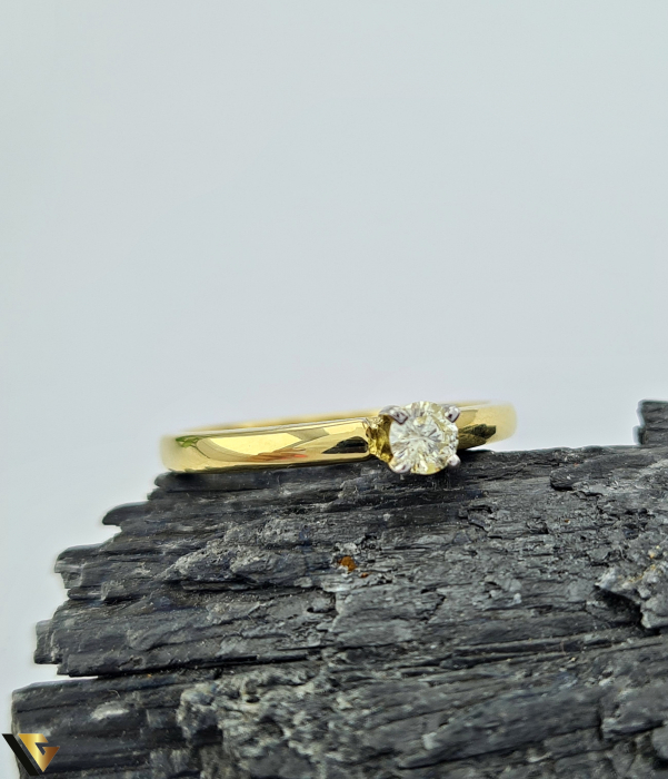 Inel Aur 14k, Diamant 0.17 ct [2]