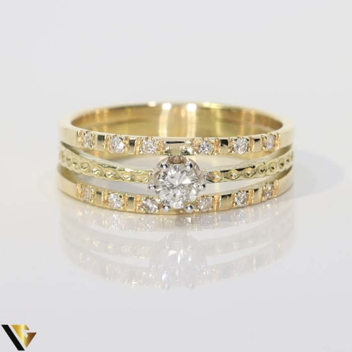 Inel Aur 14k, Diamant 0.34 ct [2]