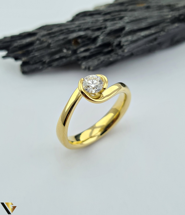 Inel Aur 14k, Diamant 0.40 ct [1]