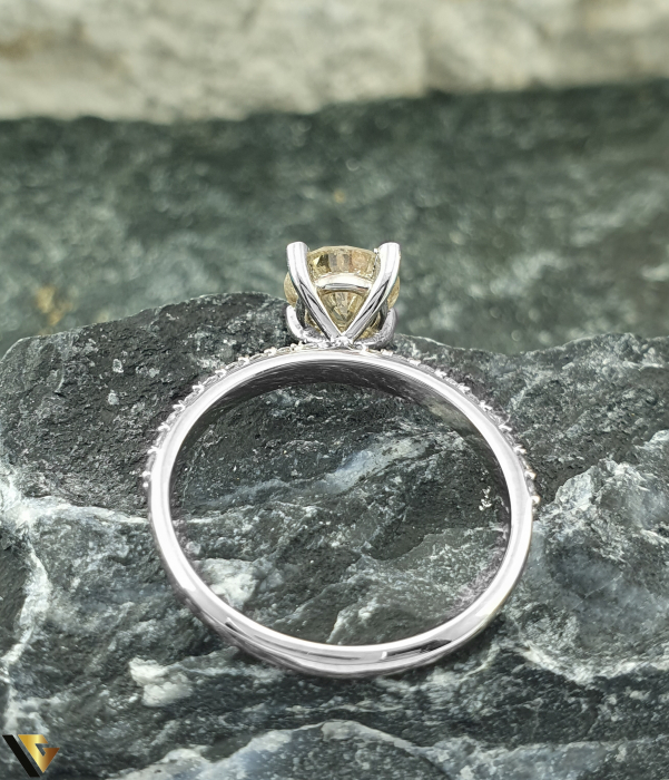 Inel Aur 14k, Diamant Central 1.24 ct [3]