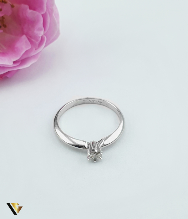 Inel Aur 14k, Diamant 0.10 ct [2]