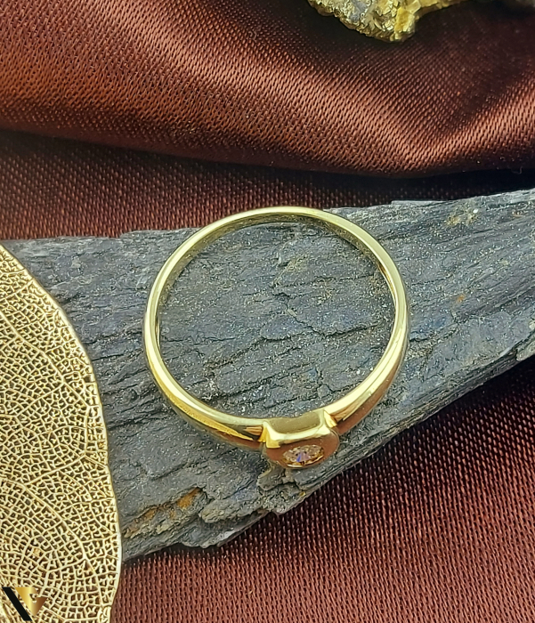 Inel Aur 14k, Diamant de aprox. 0.10 ct [2]