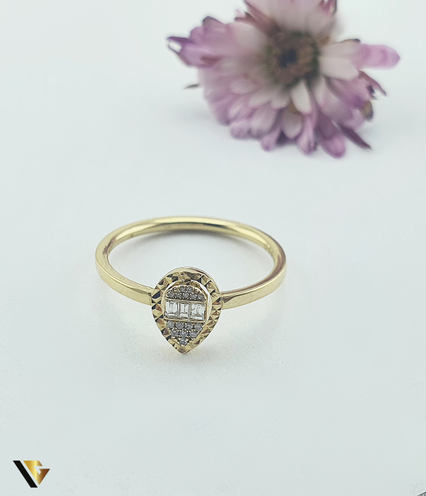 Inel Aur 14k, Diamante 0.07 ct [2]