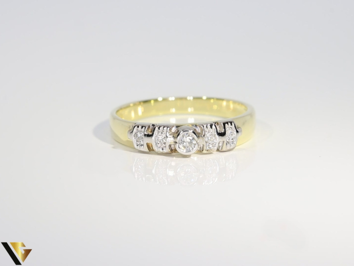 Inel Aur 14k, Diamante 0.10 ct [2]