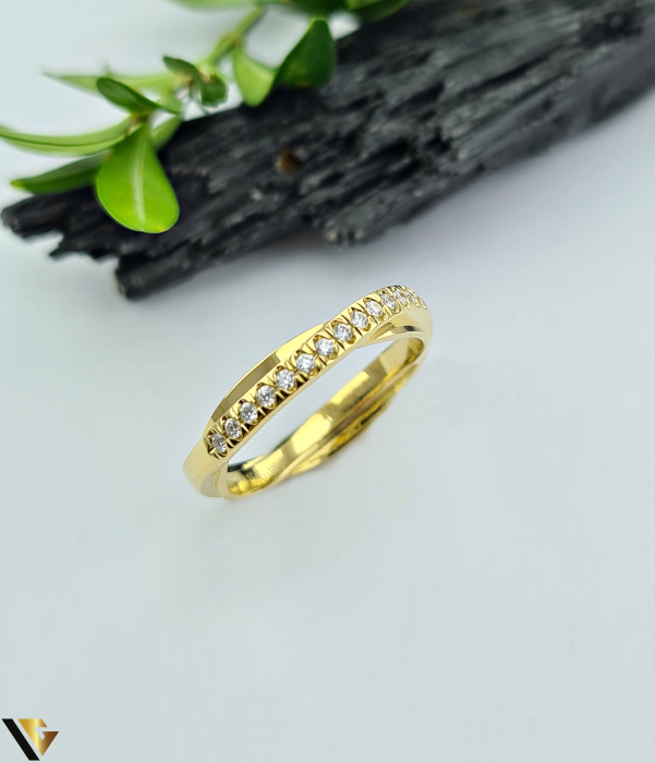 Inel Aur 14k, Diamante 0.15 ct [1]