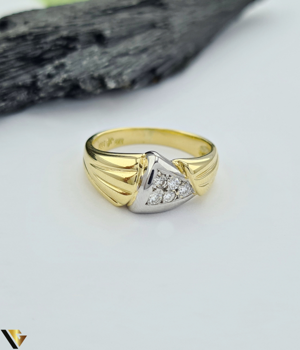 Inel Aur 14k, Diamante 0.16 ct [2]