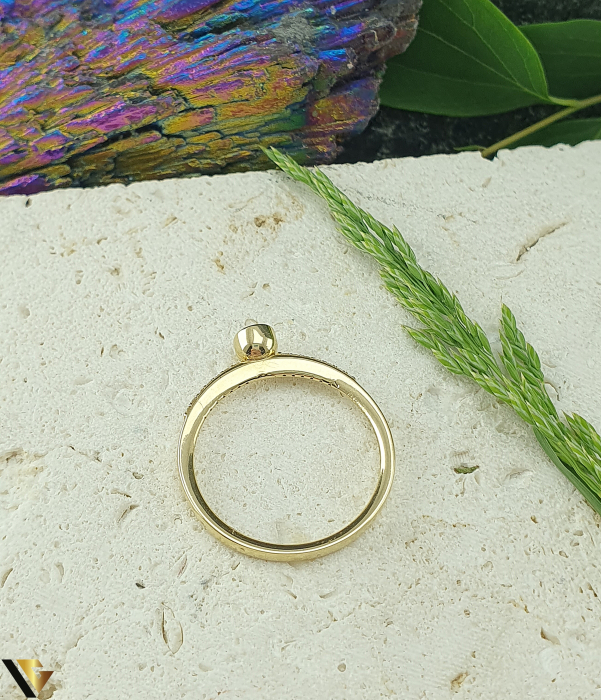 Inel Aur 14k, Diamante 0.18 ct in total [3]