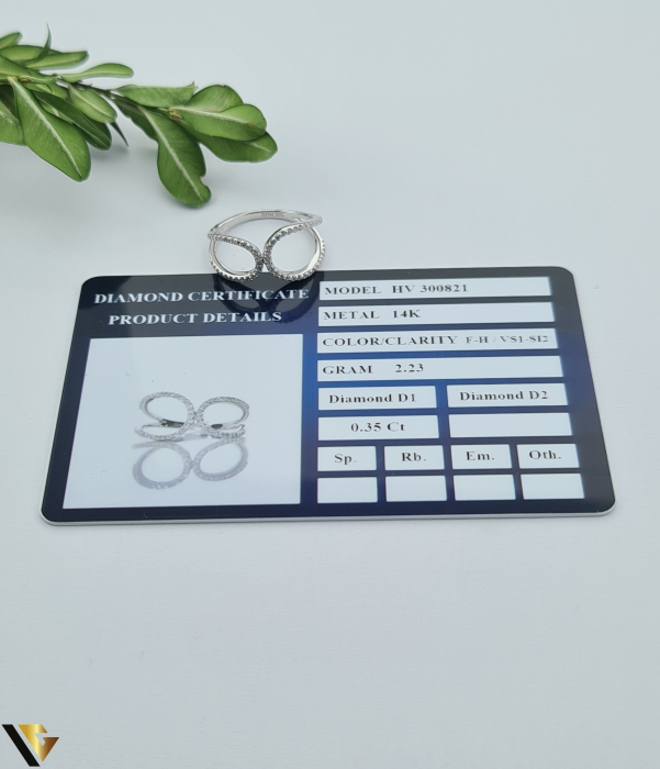 Inel Aur 14k, Diamante 0.23 ct [4]