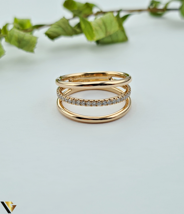 Inel Aur 14k, Diamante 0.25 ct [2]