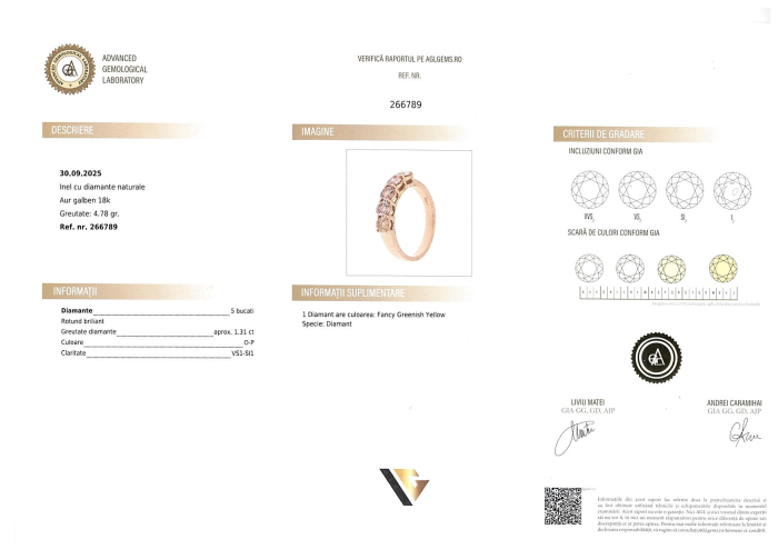 Inel Aur 14k, Diamante 1.31 ct [4]