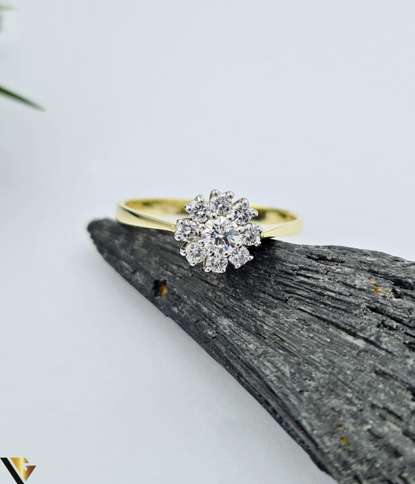 Inel Aur 14k, Diamante [2]