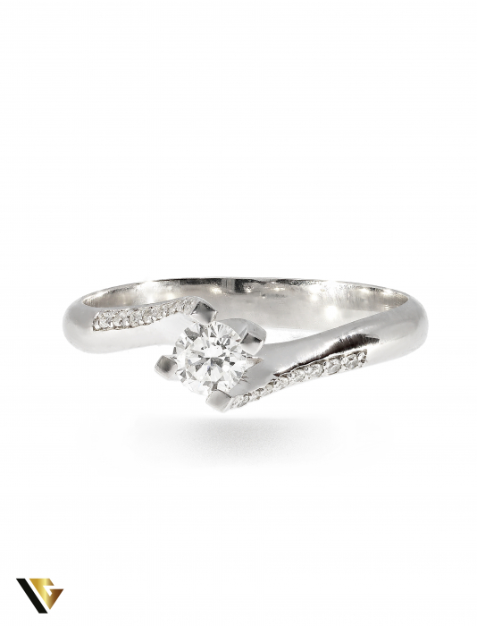 Inel Aur 14k, Diamante de 0.29 ct in total, 2.21 grame [2]