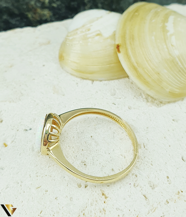 Inel Aur 14k, Opal, 2.02 grame [3]