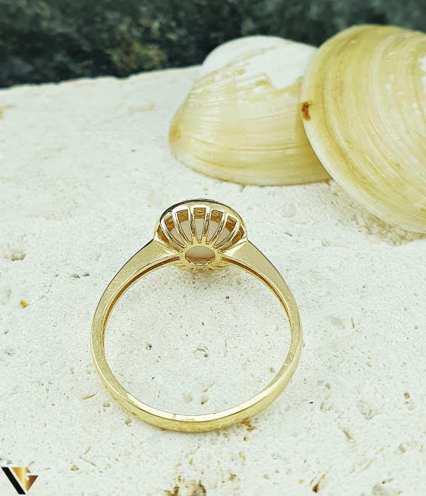 Inel Aur 14k, Opal, 2.02 grame [4]