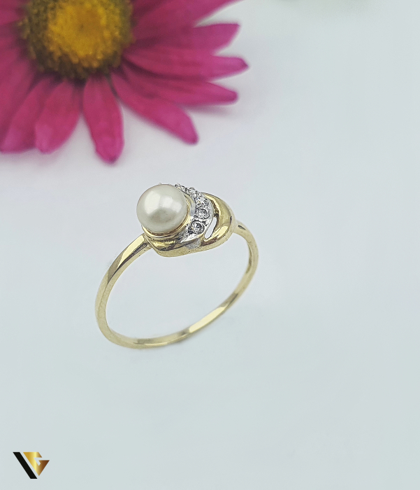 Inel Aur 14k, Perla [1]