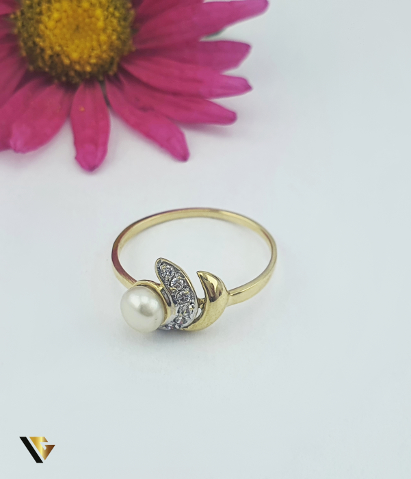 Inel Aur 14k, Perla [2]