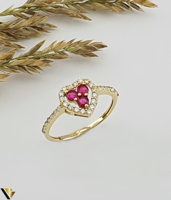 Inel Aur 14k, Rubin [1]