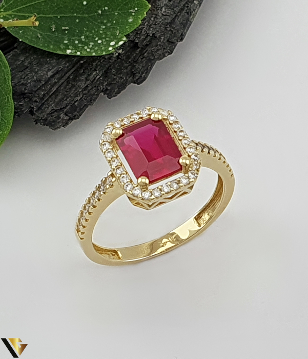 Inel Aur 14k, Spinel [1]