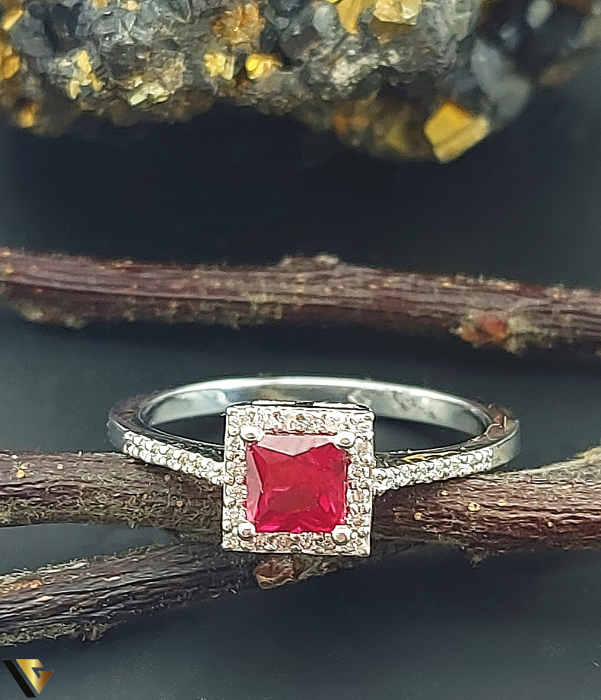 Inel Aur 14k, Rubin de 0.59 ct si Diamante de 0.14 ct in total [2]