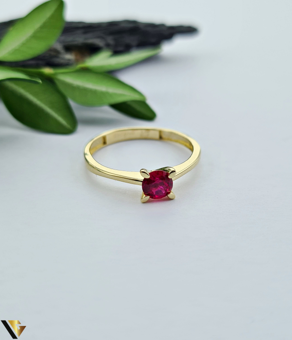 Inel aur 14k, Spinel si Zirconiu [2]