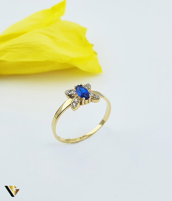 Inel Aur 14k, Spinel si Zirconiu [1]