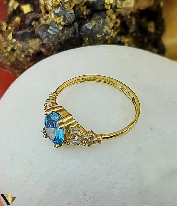 Inel Aur 14k, Ziconiu [2]