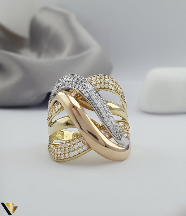 Inel Aur 14K, Zirconiu [3]