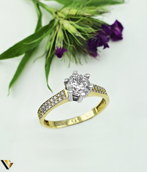 Inel Aur 14k, Zirconiu [1]