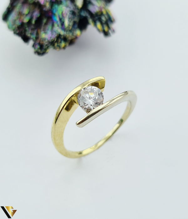 Inel aur 14k, Zirconiu 3.09g [1]