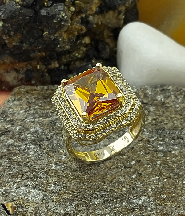Inel Aur 14k, Zirconiu [2]