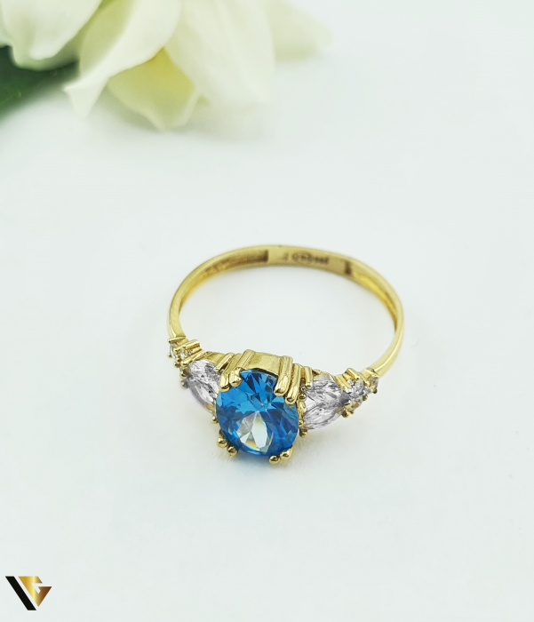 Inel Aur 14k, Zirconiu [2]