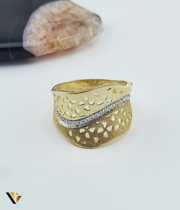Inel Aur 14k, Zirconiu [2]