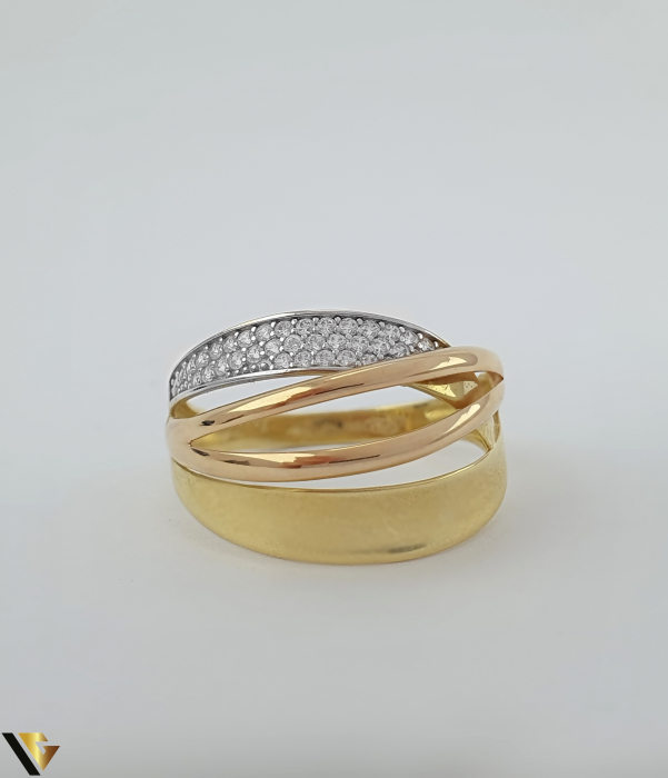 Inel Aur 14k, zirconiu [3]