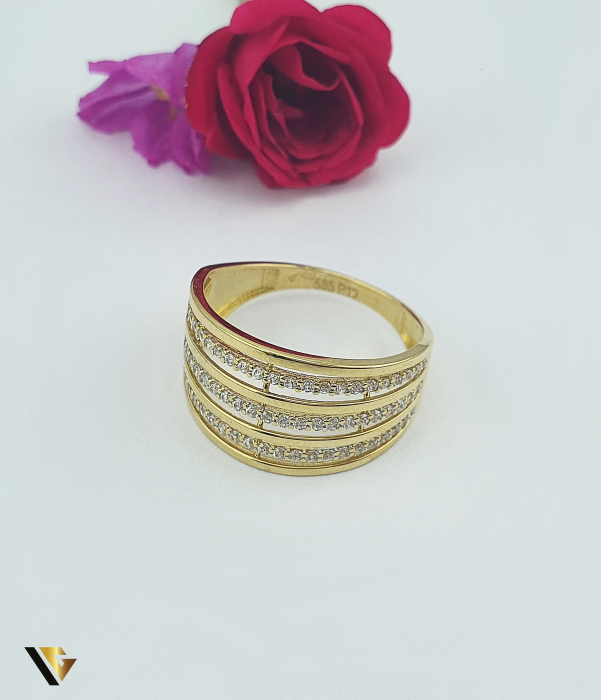 Inel Aur 14k, Zirconiu [2]