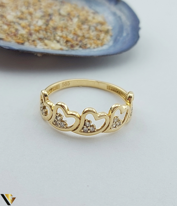 Inel Aur 14k , Zirconiu [2]