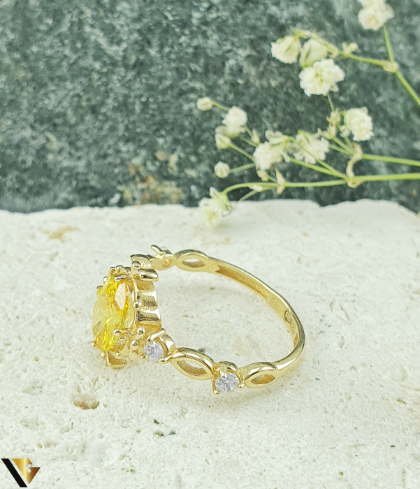 Inel Aur 14k, Zirconiu [3]