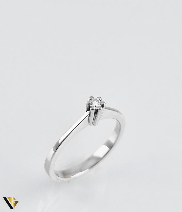 Inel din aur 18k, 750 de logodna 2.57 grame Diamant "Brilliant Cut" de cca. 0.07 ct [3]