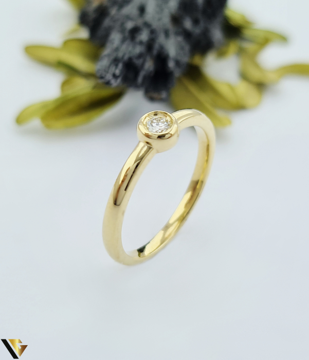 Inel Aur 14k, Diamant 0.09 ct [1]
