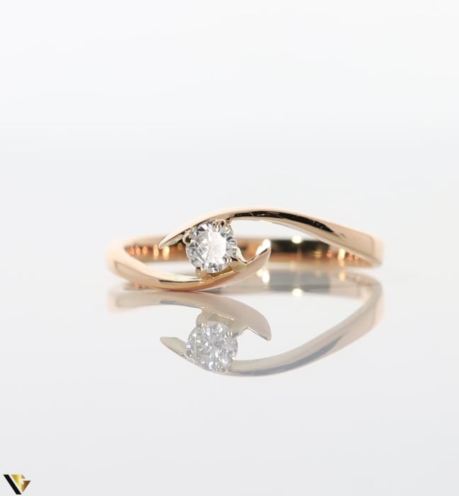Inel Aur 18k, Diamant 0.18 ct [2]