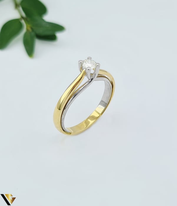 Inel Aur 18k, Diamant 0.23 ct [1]